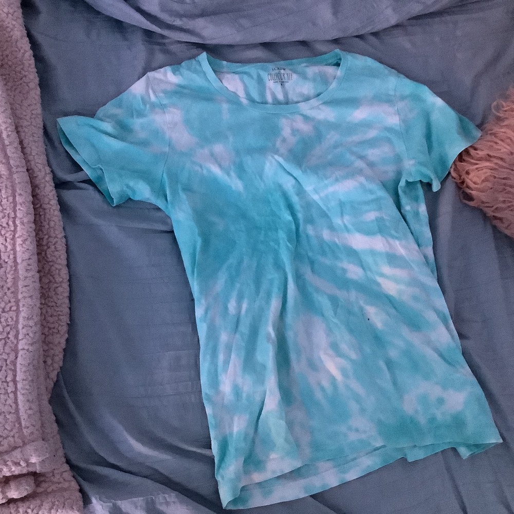 Tye- Dye Aqua colored Tee